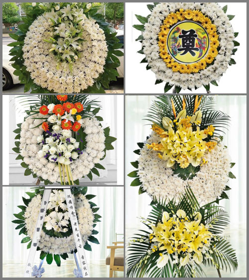 湖北孝感市安陆市陈店乡王陈村花圈速递